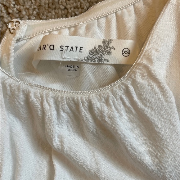 Altar'd State White Ruffled Chemise - Picture 2 of 3